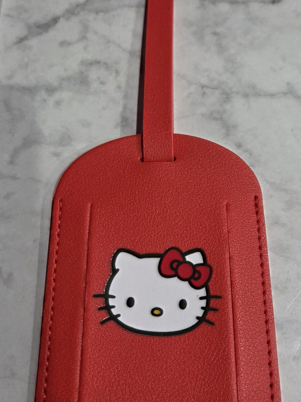 Hello Kitty Red and White Kids Bag Tag with Bow